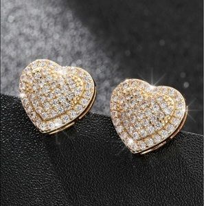 Gold Heart earrings